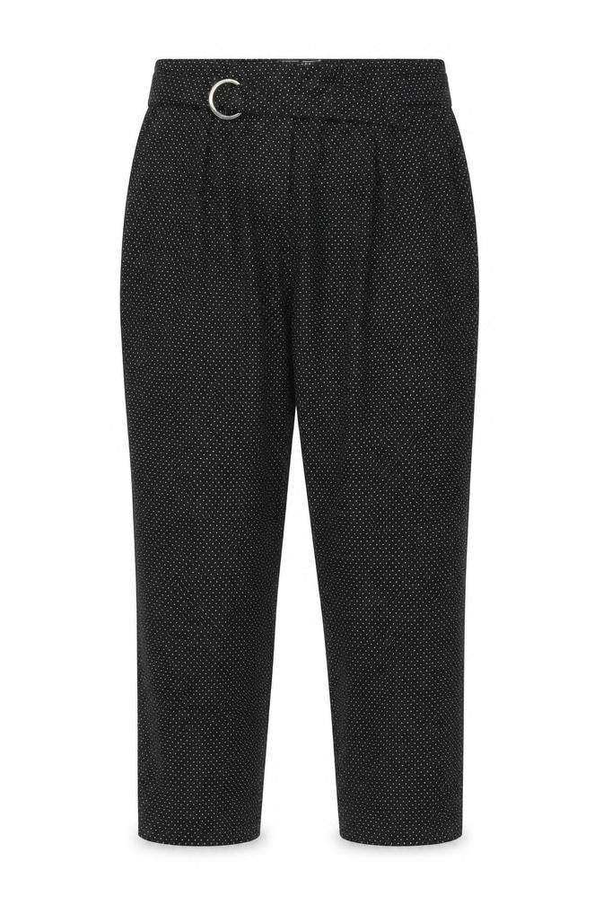 Dorothy Perkins Womens Black Polka Dot  Trousers  Size 14 L24 in - Belted