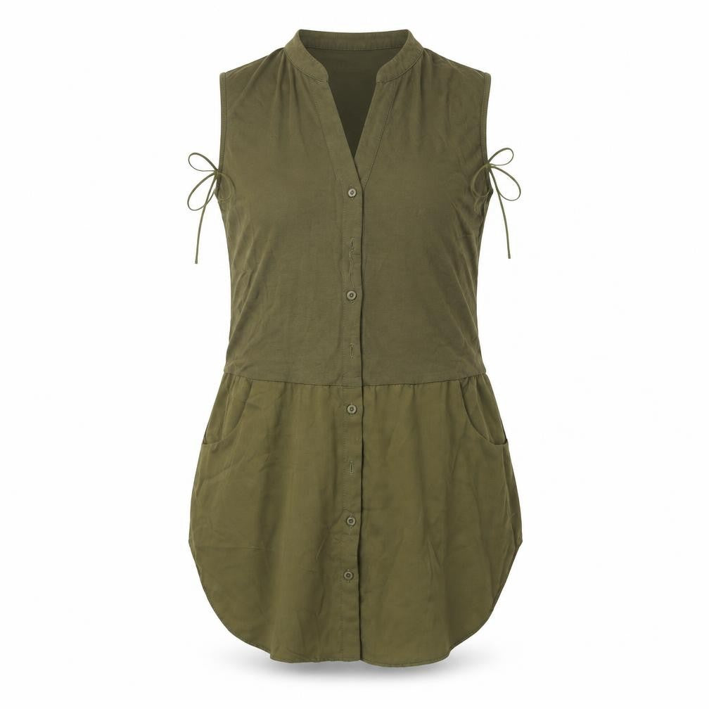 TU Womens Green   Basic Button-Up Size 10