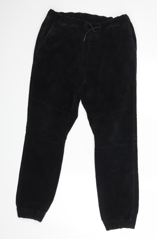 H&M Womens Black   Trousers  Size M L25 in