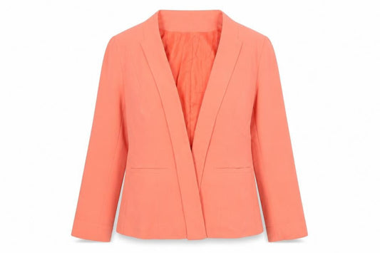 Atmospher Womens Orange   Jacket Blazer Size 12