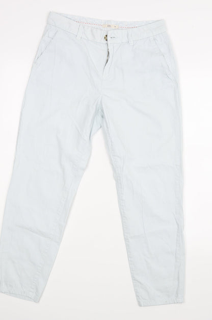 Additional front view of EDC women’s blue trousers, size UK 38, 26-inch leg