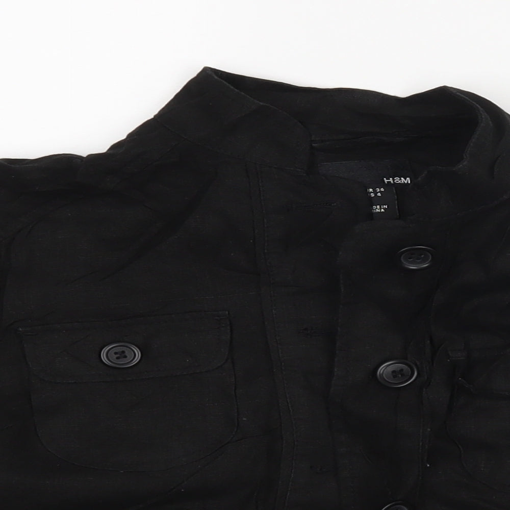H&M Womens Black   Jacket  Size 34
