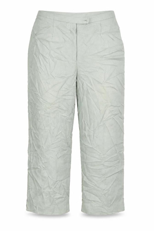 Front view of Principles women’s green trousers, size UK 14, 26-inch leg