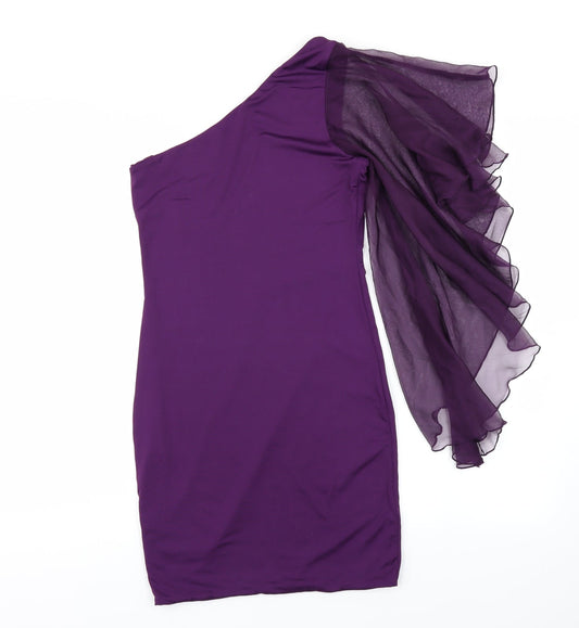 Vicky Martin Womens Purple   Pencil Dress  Size 8