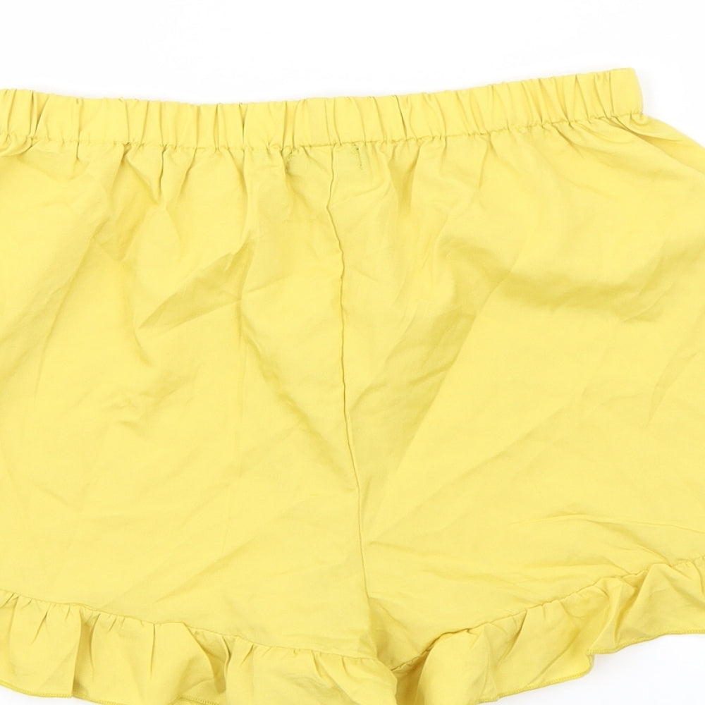 Boohoo Womens Yellow   Cargo Shorts Size 6