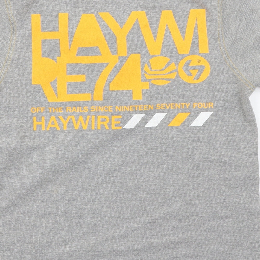hay wire Boys Grey   Basic Polo Size 6-7 Years  - HAY WIRE