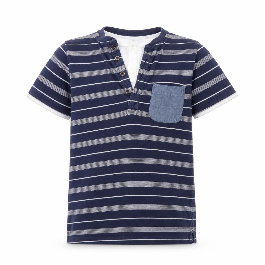 Next Boys Blue Striped  Basic Button-Up Size 9 Years