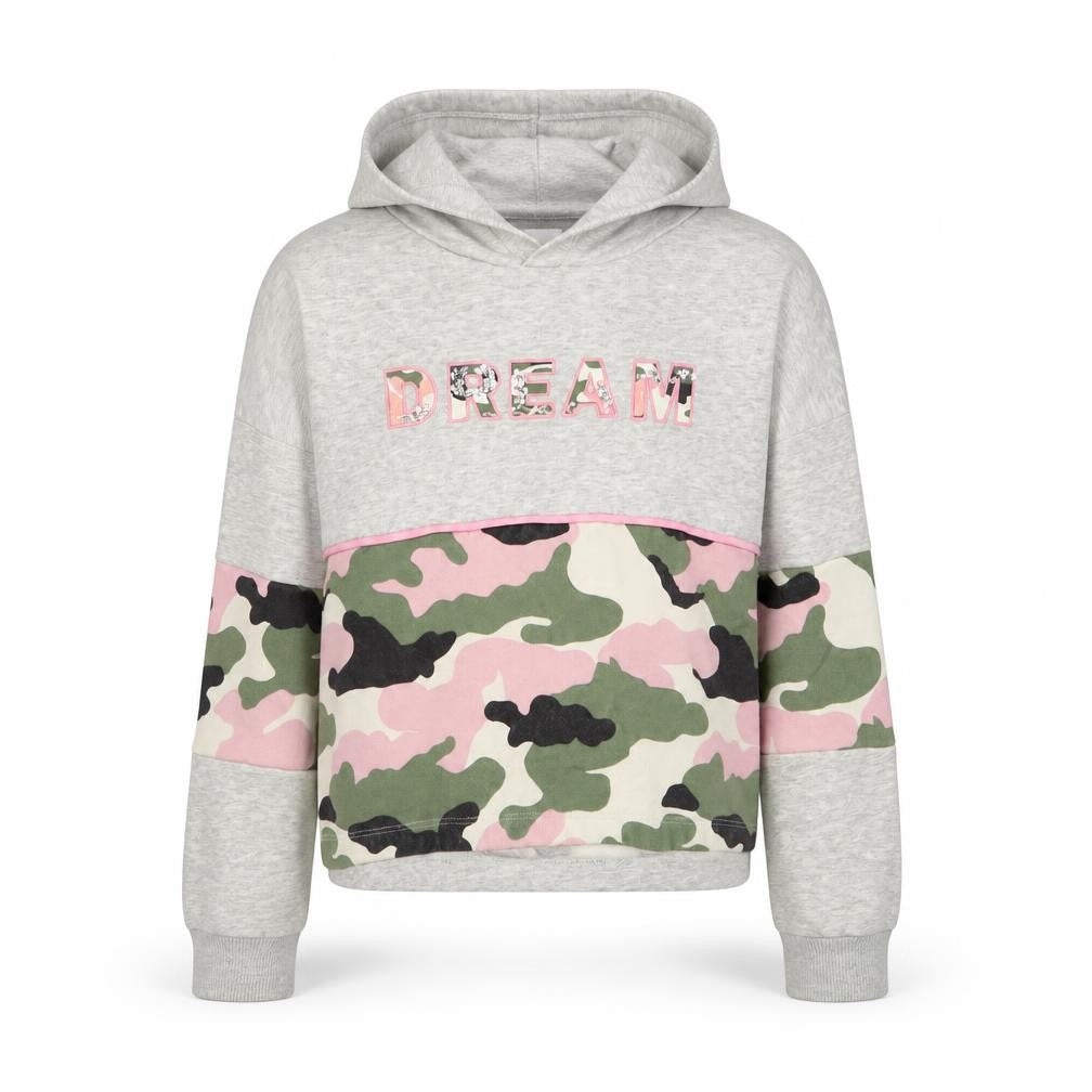 F&F Girls Green Camouflage  Pullover Hoodie Size 10 Years  - dream