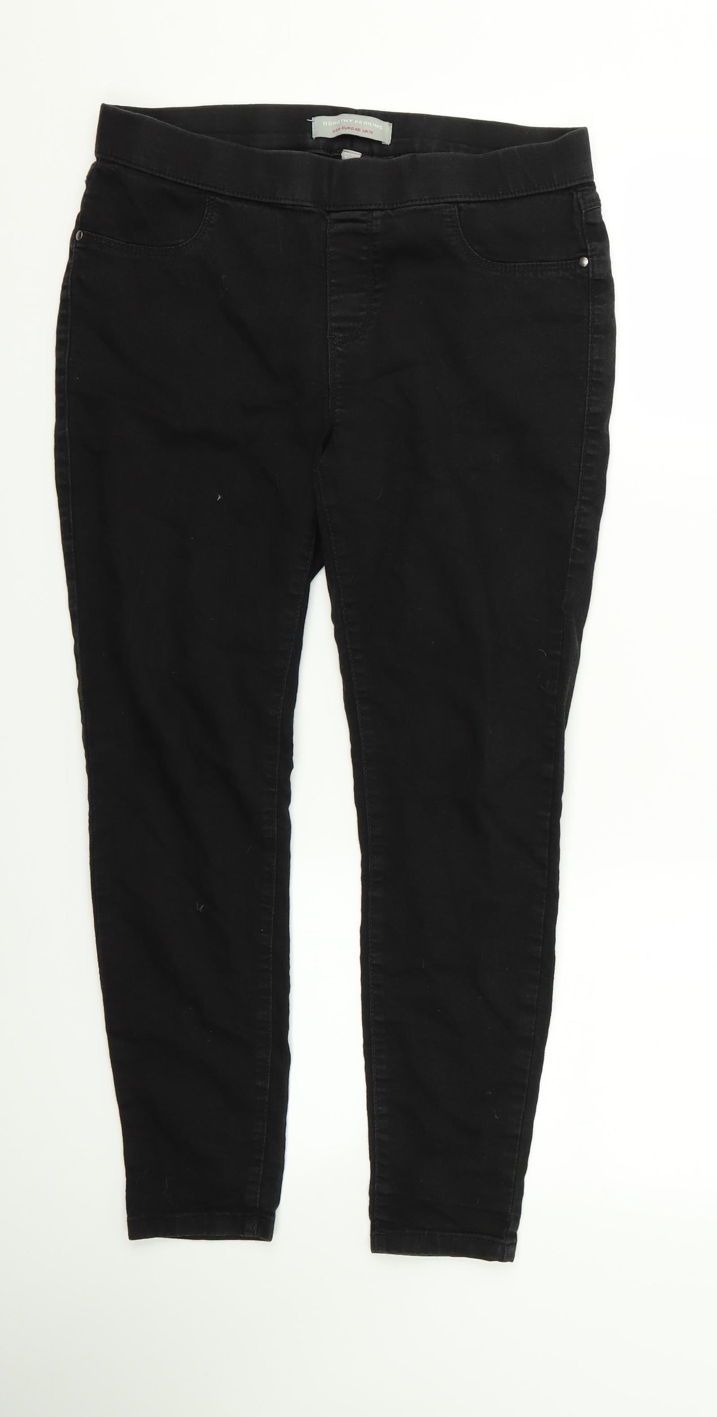 Dorothy Perkins Womens Black   Skinny Jeans Size 10 L25 in