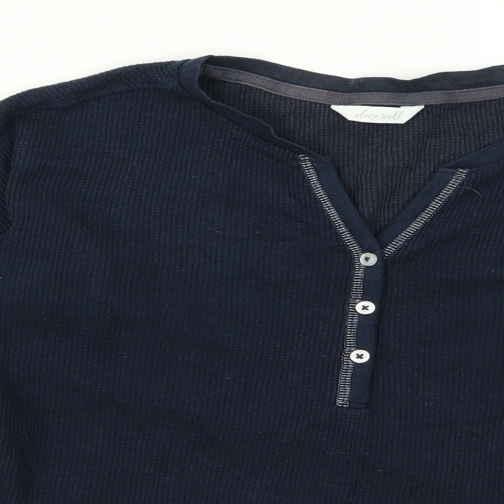 m&s Womens Blue  Rayon Pullover Jumper Size S