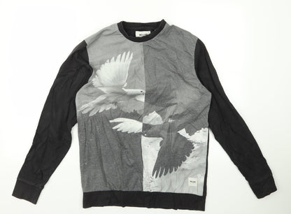 Additional front view of only sons men’s grey jumper, size S
