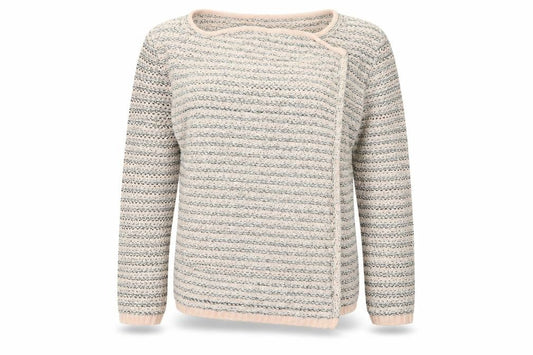 Front view of Atmosphere women’s pink cardigan jumper, size L