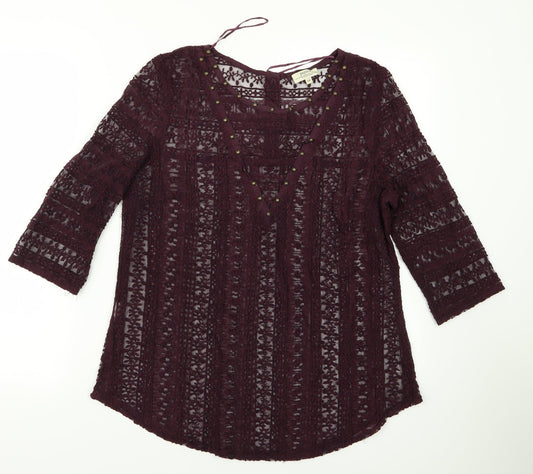 Papaya Womens Red   Pullover Jumper Size 14