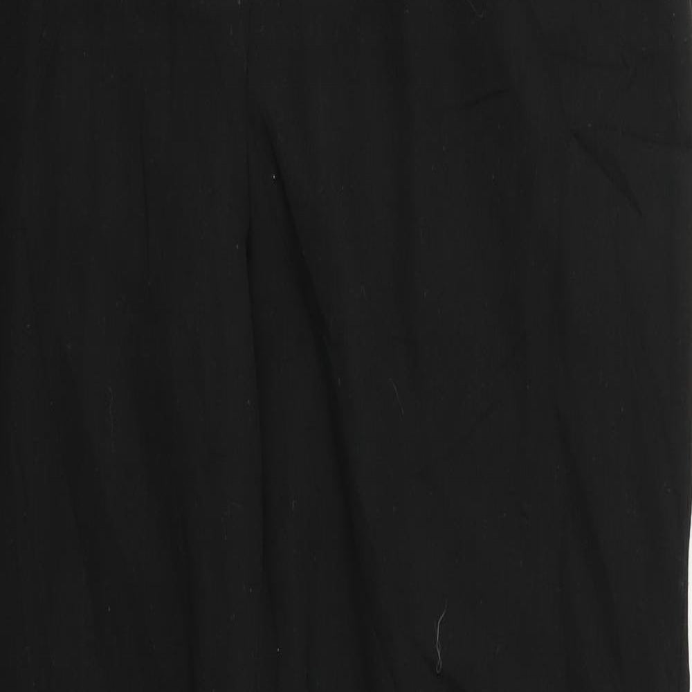 Preworn Womens Black   Trousers  Size 14 L30 in