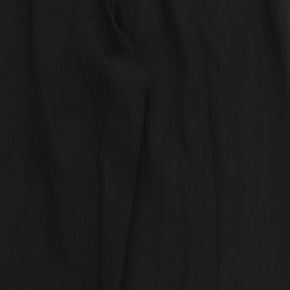 Preworn Womens Black   Trousers  Size 14 L30 in