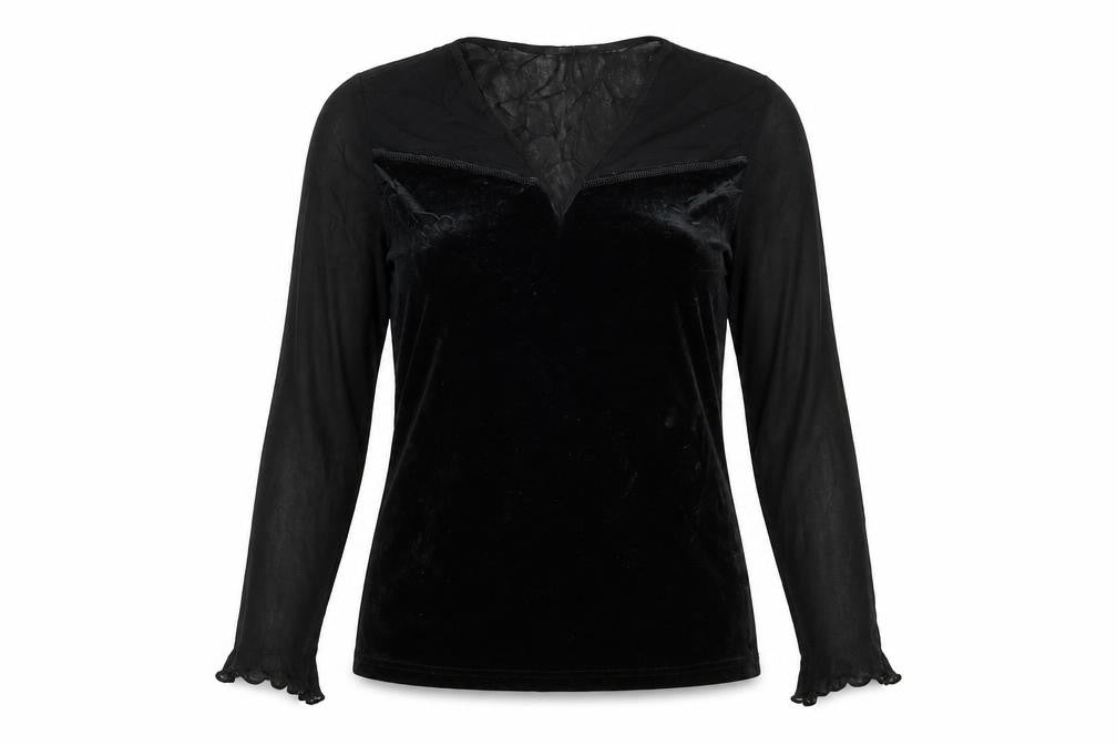 Betty Clark Womens Black   Basic Blouse Size M