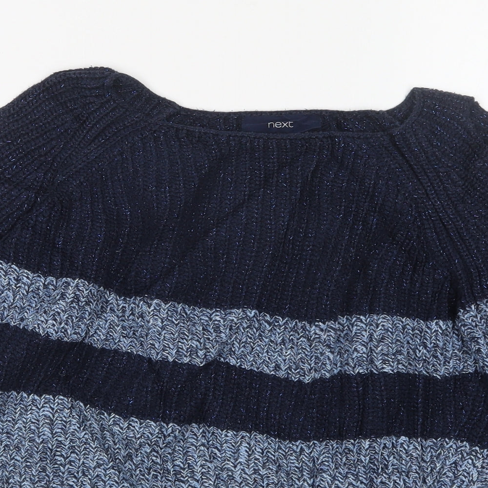 NEXT Womens Blue  Knit Pullover Jumper Size 8