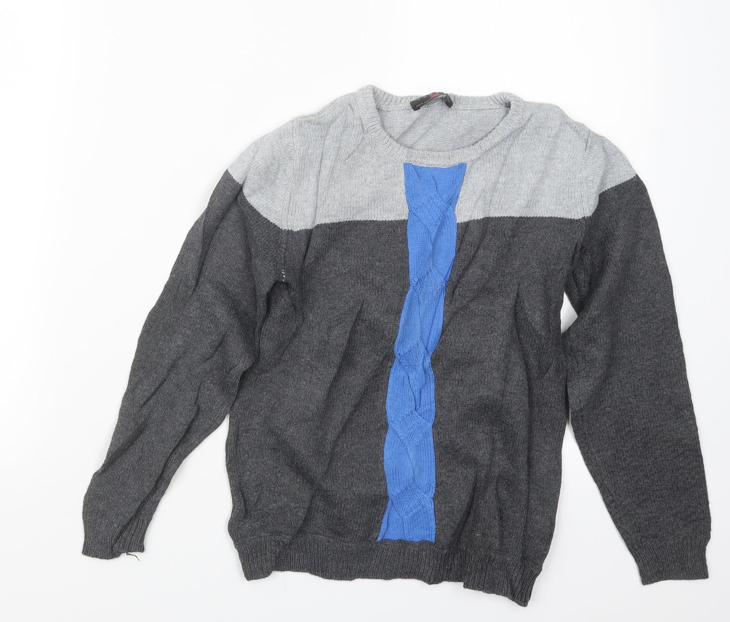Samuel jr Boys Grey  Knit Pullover Jumper Size 8 Years