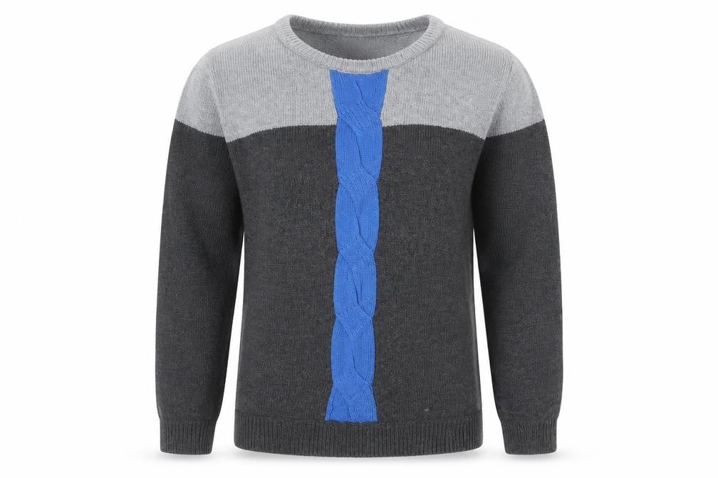 Samuel jr Boys Grey  Knit Pullover Jumper Size 8 Years