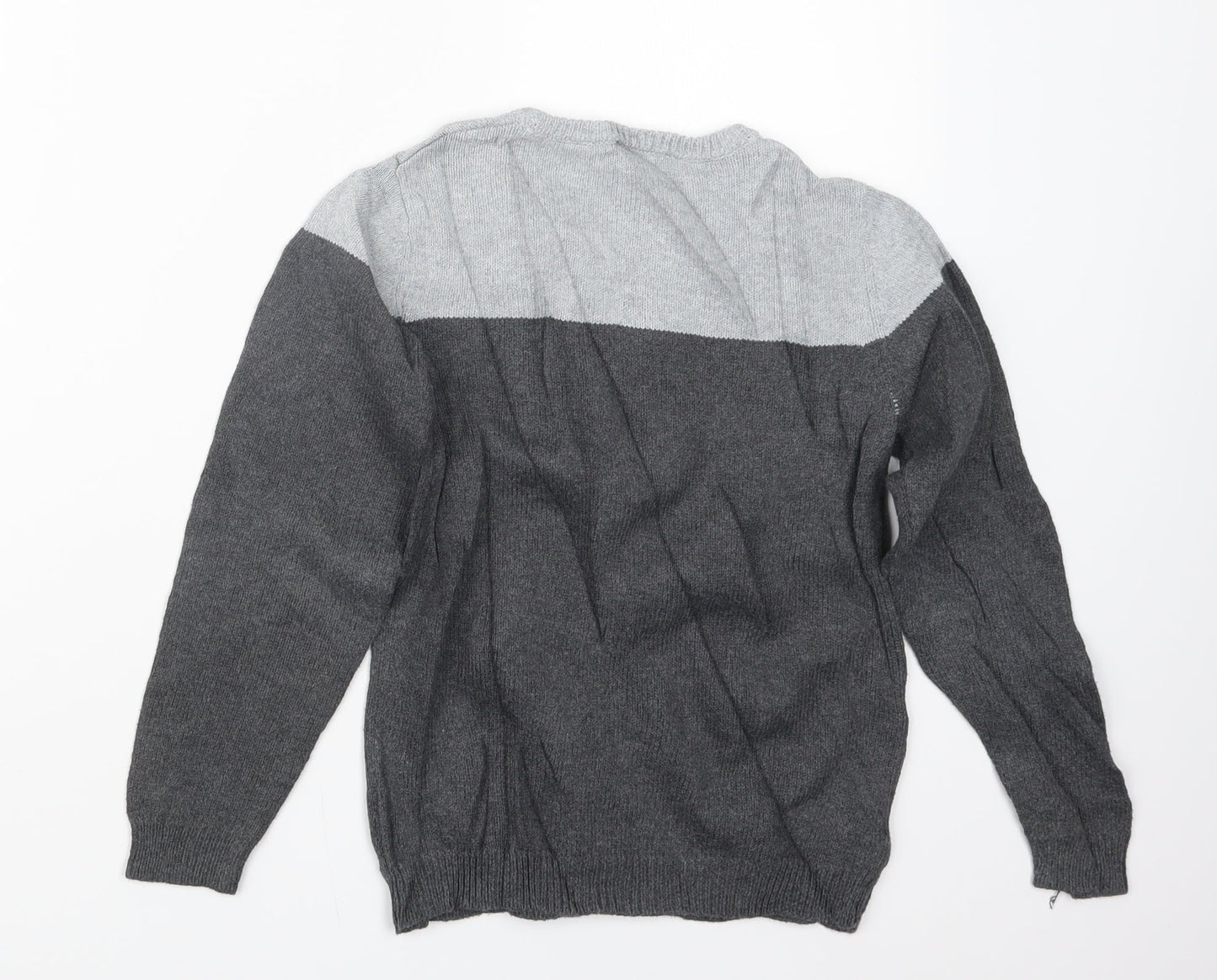 Samuel jr Boys Grey  Knit Pullover Jumper Size 8 Years