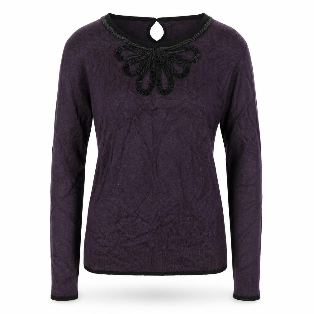 Principles Womens Purple  Knit Pullover Jumper Size 10