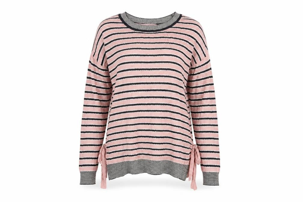 NEXT Womens Pink Striped  Pullover Jumper Size 10