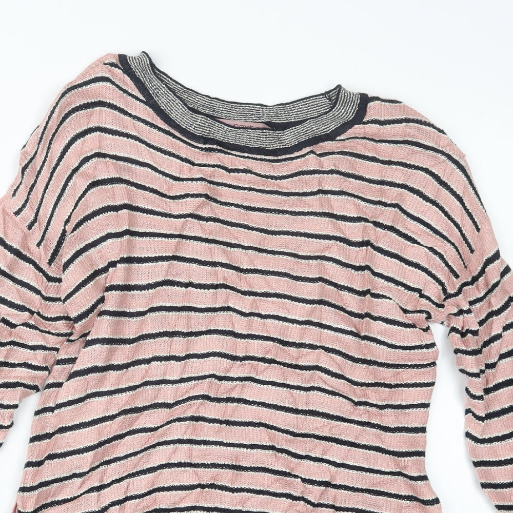 NEXT Womens Pink Striped  Pullover Jumper Size 10
