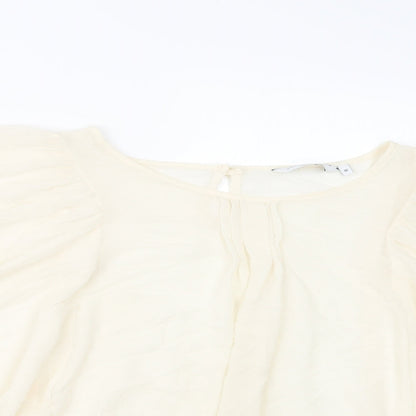 New Look Womens Ivory   Basic Blouse Size 10