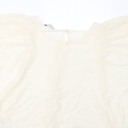 New Look Womens Ivory   Basic Blouse Size 10