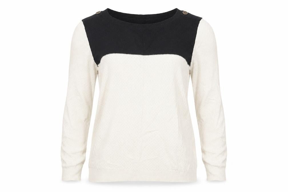 Dorothy Perkins Womens White  Knit Pullover Jumper Size 10