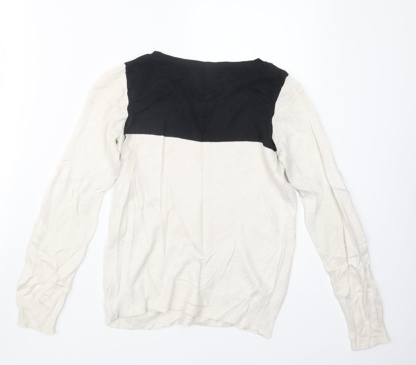 Dorothy Perkins Womens White  Knit Pullover Jumper Size 10