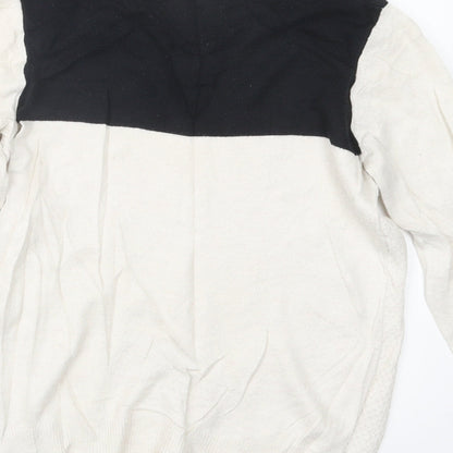 Dorothy Perkins Womens White  Knit Pullover Jumper Size 10