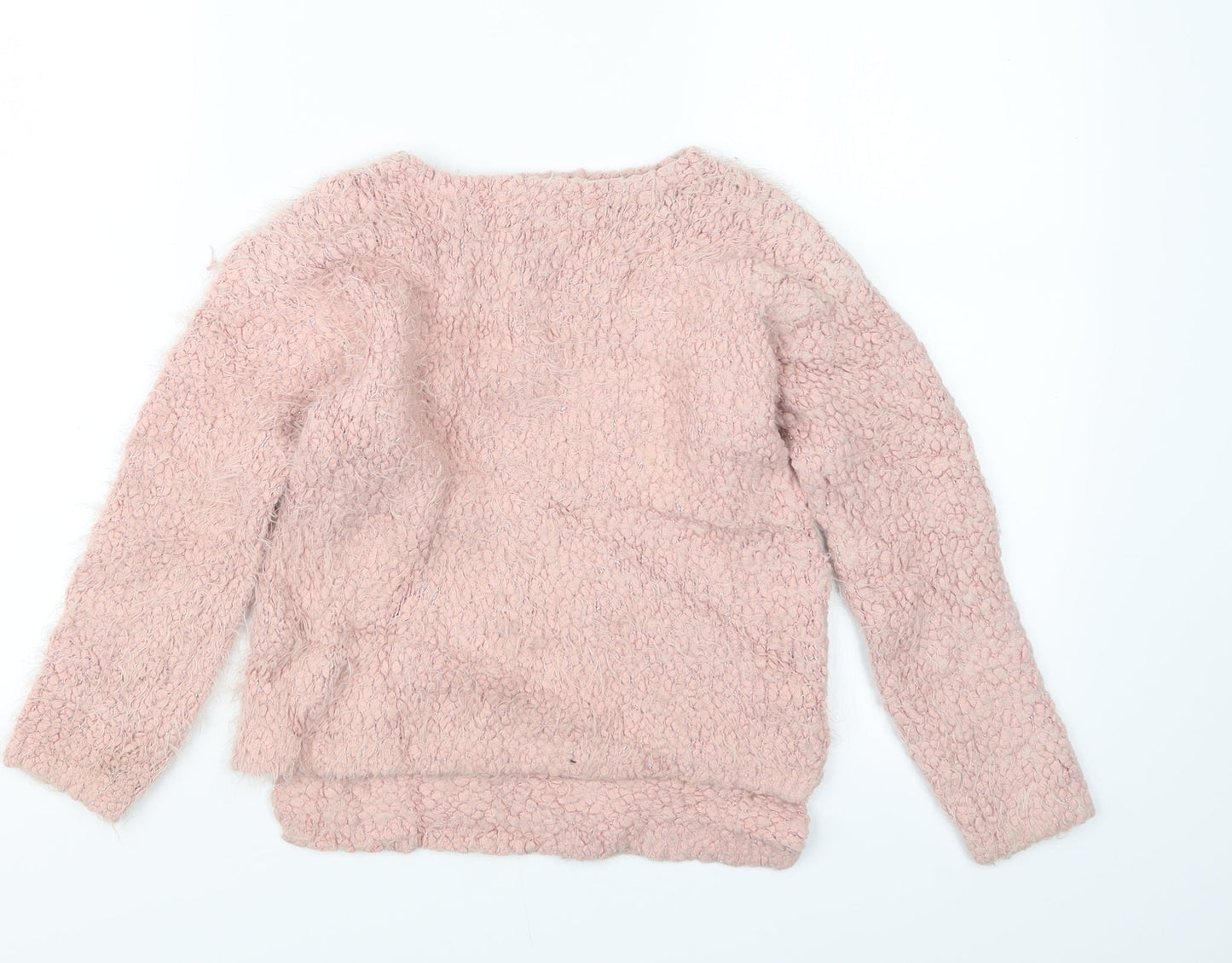 NEXT Girls Pink  Knit Pullover Jumper Size 8 Years