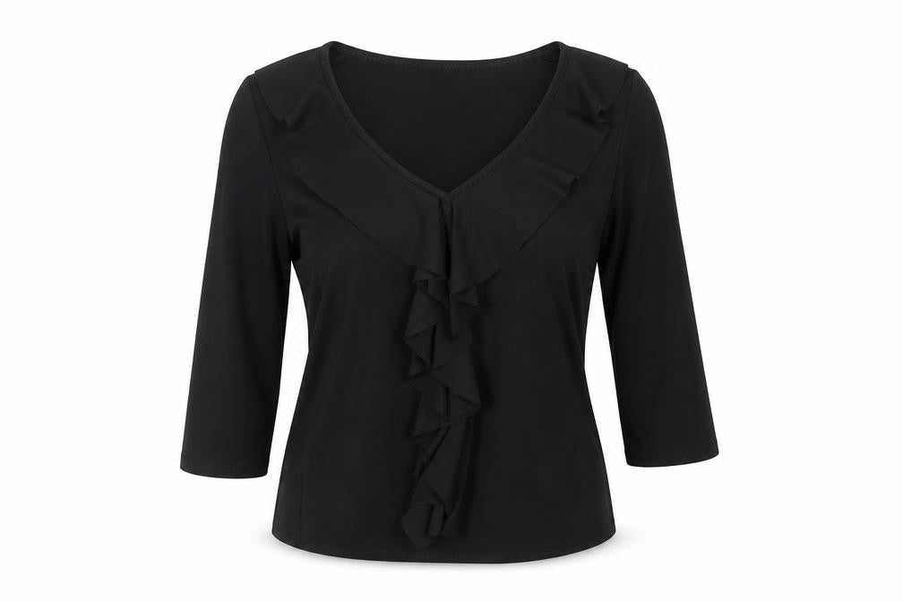 Bassini Womens Black   Basic T-Shirt Size S