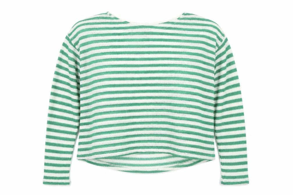 H&M Womens Green Striped  Pullover Jumper Size M