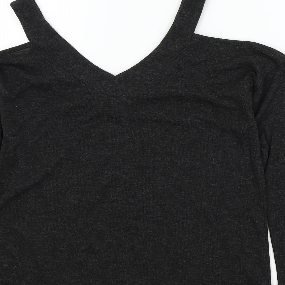Primark Womens Black   Henley Jumper Size 6
