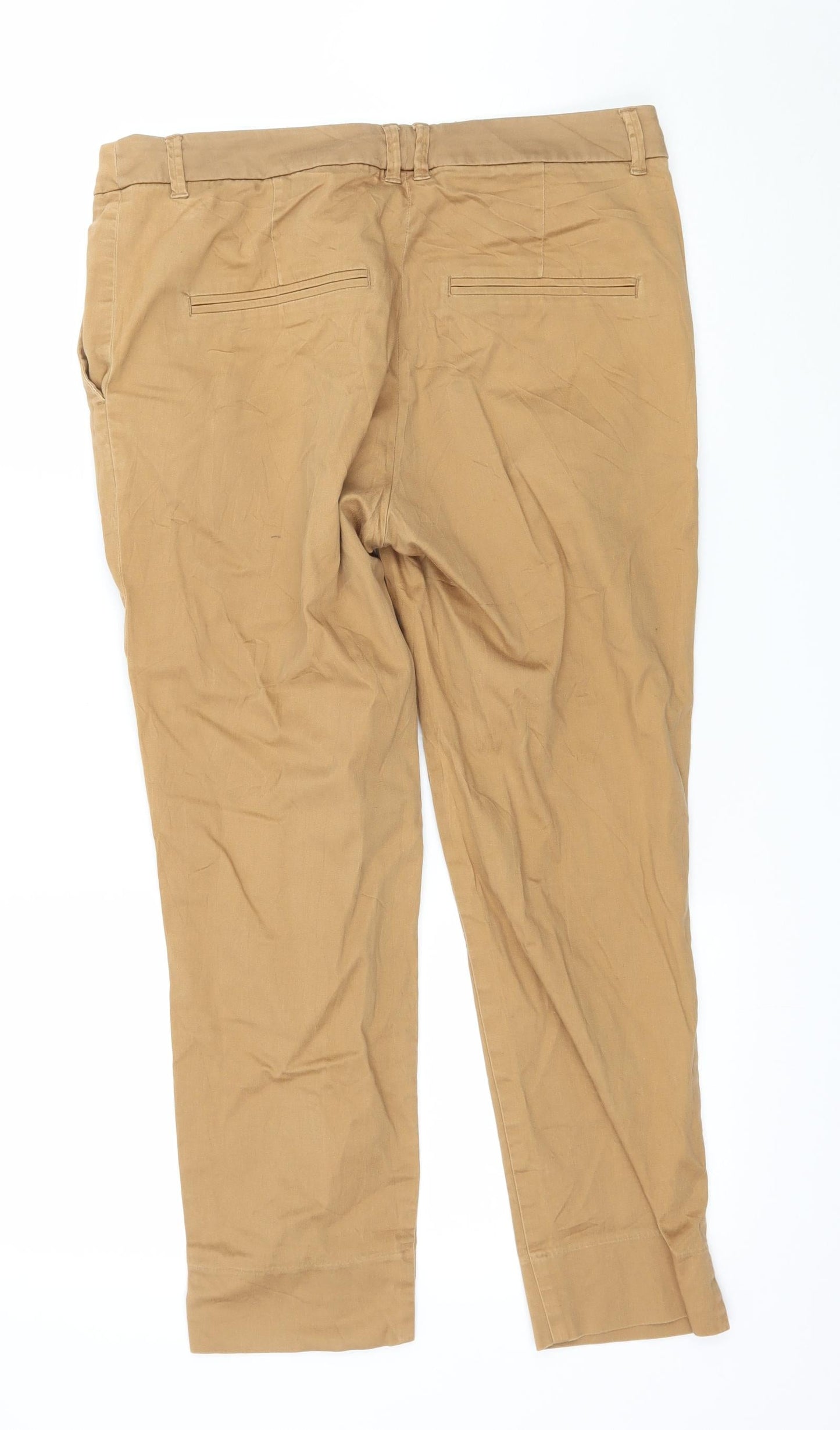 H&M Womens Brown   Capri Trousers Size 12 L24 in