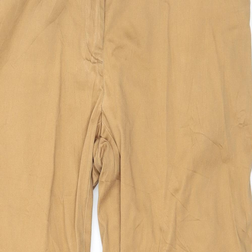 H&M Womens Brown   Capri Trousers Size 12 L24 in
