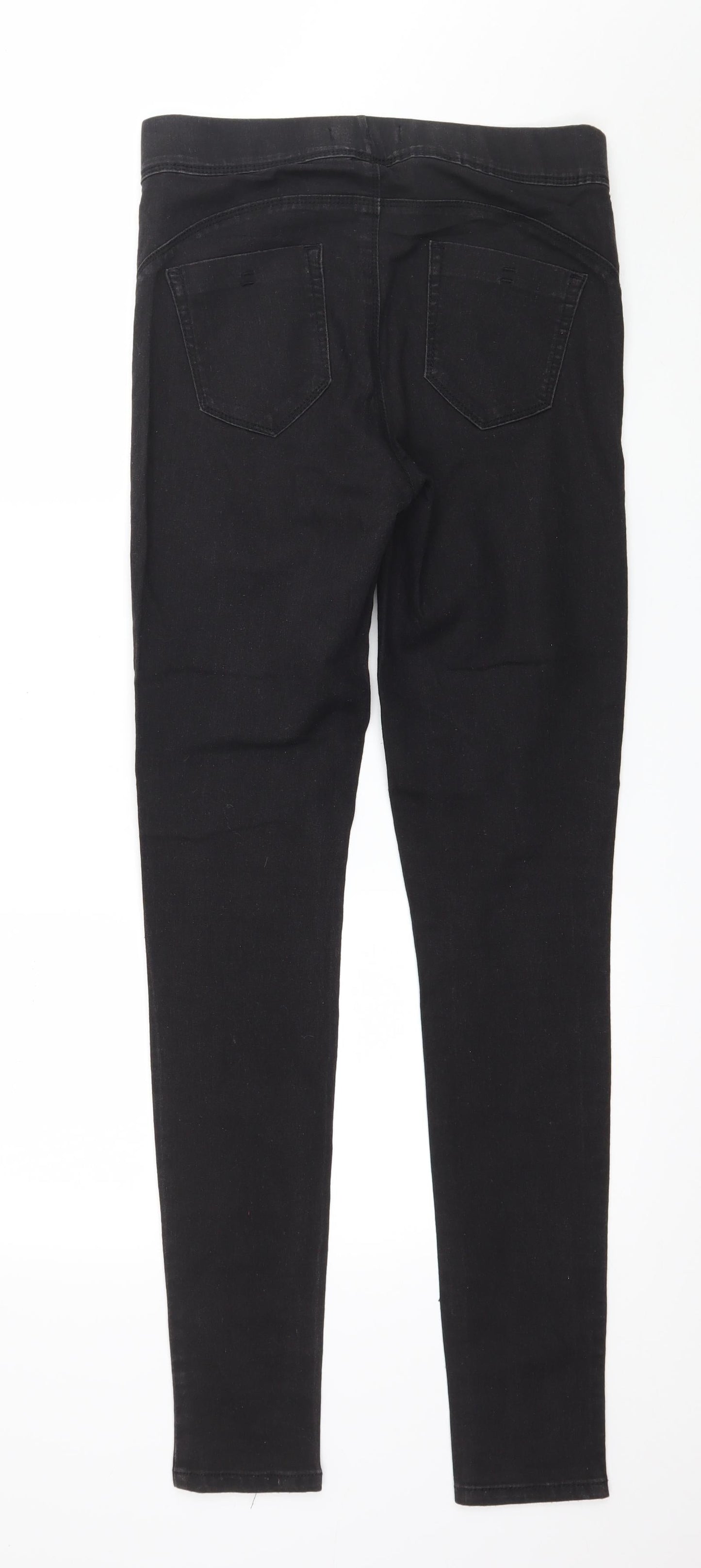 Denim & Co. Womens Black  Denim Jegging Jeans Size 10 L31 in
