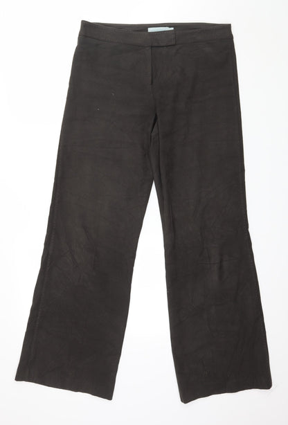 Additional front view of Atmosphere women’s brown trousers, size UK 12, 31-inch leg