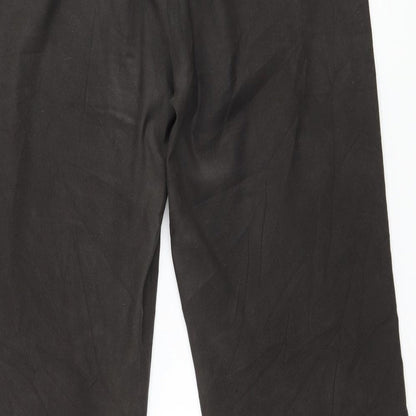 Brand and care label for Atmosphere women’s brown trousers, size UK 12, 31-inch leg