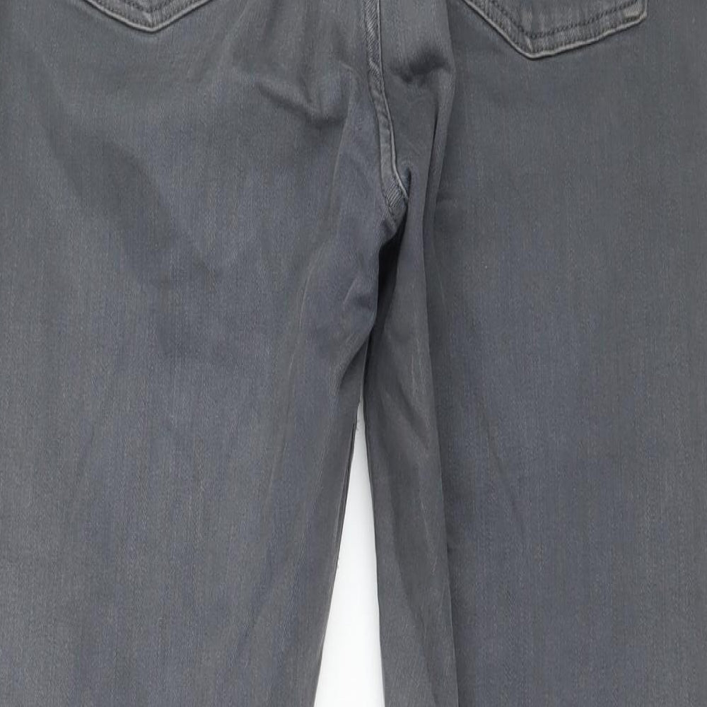 Topshop Womens Grey  Denim Skinny Jeans Size 32 in L30 in