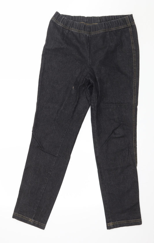 Preworn Womens Grey  Denim Jegging Jeans Size 10 L29 in