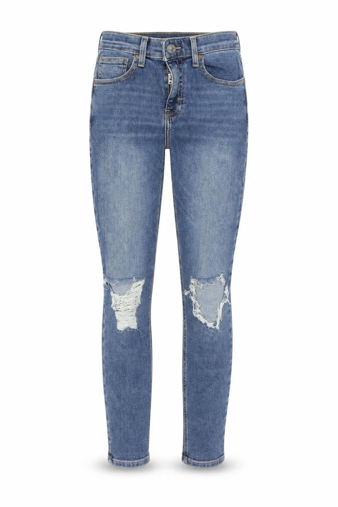 Topshop Womens Blue  Denim Skinny Jeans Size 28 in L30 in