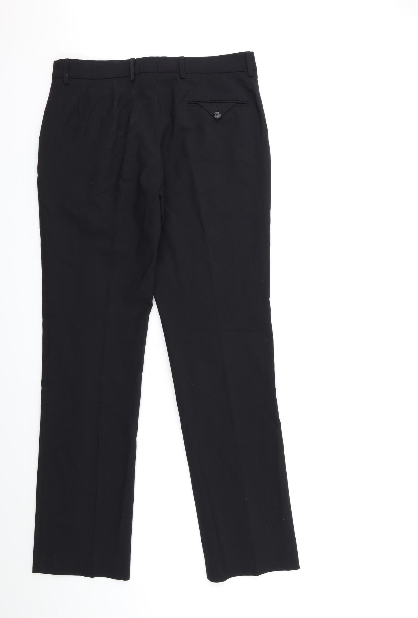 Preworn Womens Black   Trousers  Size 10 L31 in