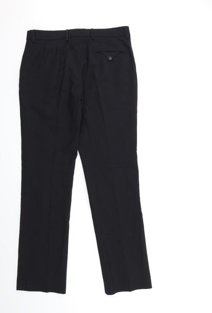 Preworn Womens Black   Trousers  Size 10 L31 in