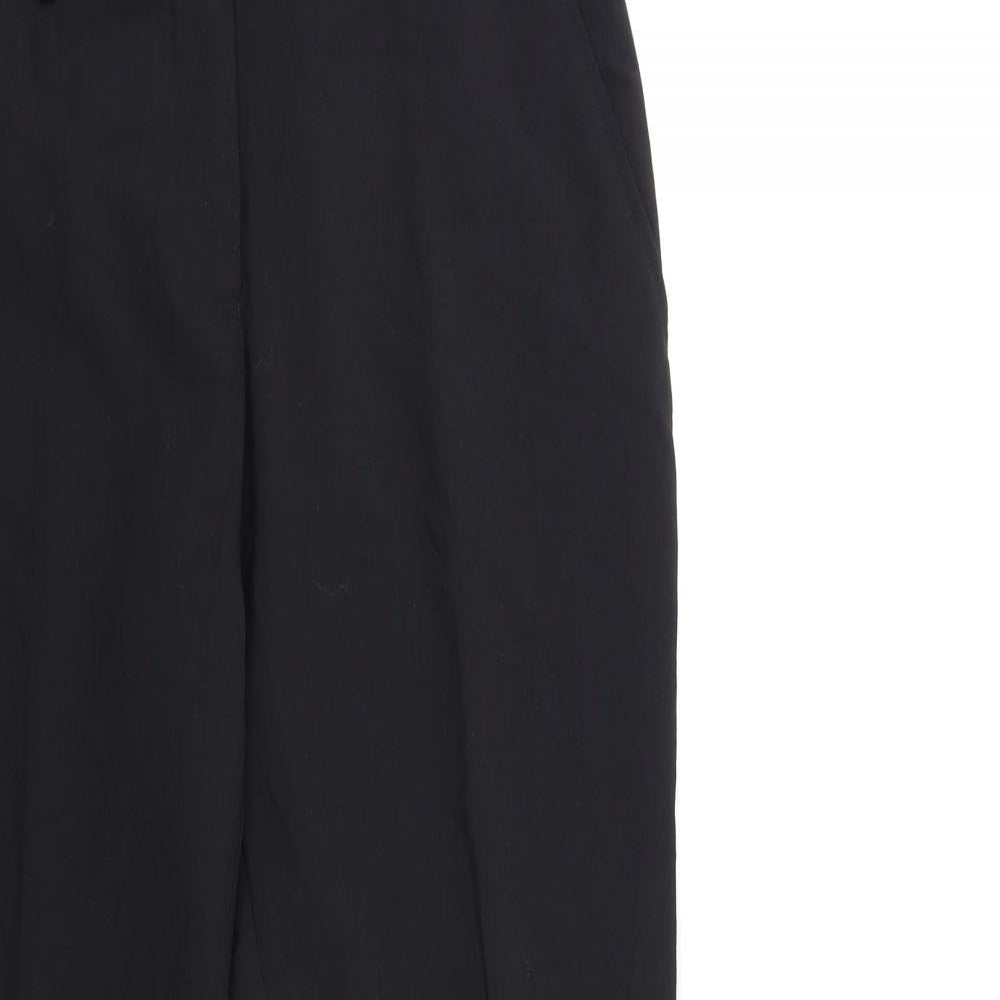 Preworn Womens Black   Trousers  Size 10 L31 in