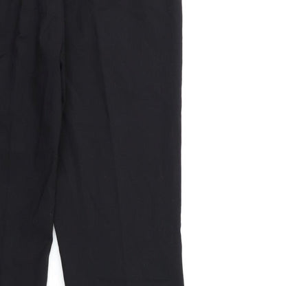 Preworn Womens Black   Trousers  Size 10 L31 in