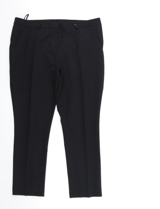 Dorothy Perkins Womens Black   Trousers  Size 14 L26 in