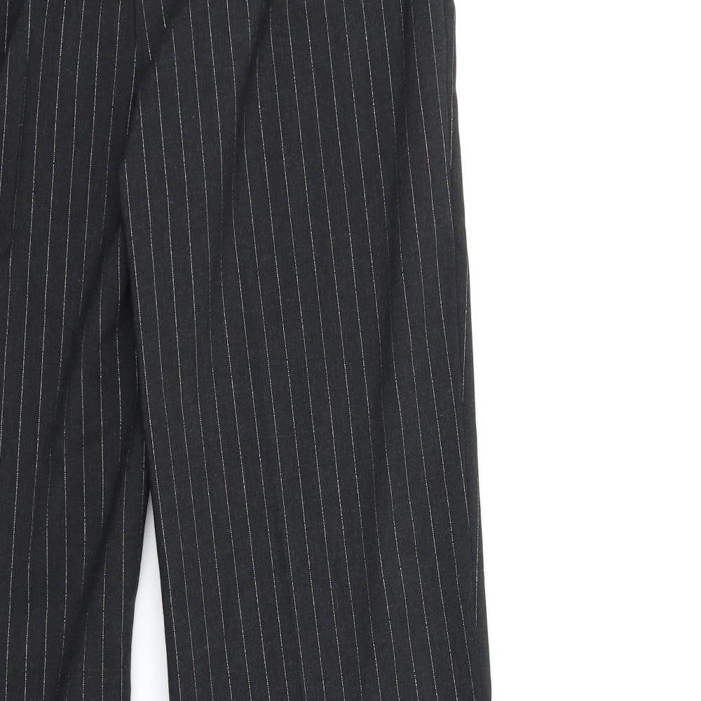 Wardrobe Womens Black Striped  Trousers  Size 14 L31 in